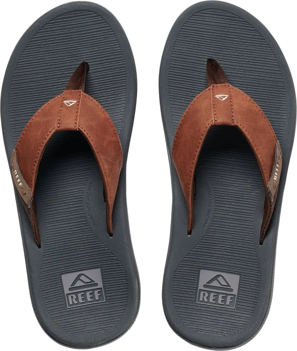 Reef Santa Ana Teenslippers Heren 45 - Bruin/donkergrijs - afbeelding 4 van 6