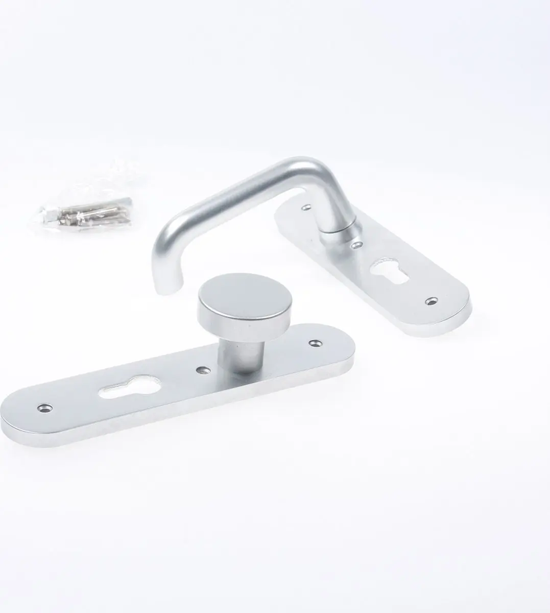 Nemef Kruk/Knop Schild Aluminium 3253 FP Linkswijzend PC55