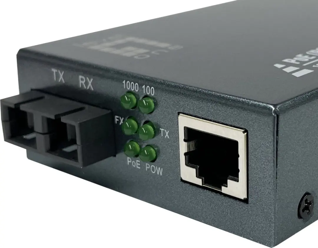 LevelOne GVT-2014 Netwerk Media Converter 1000 Mbit/s - Grijs