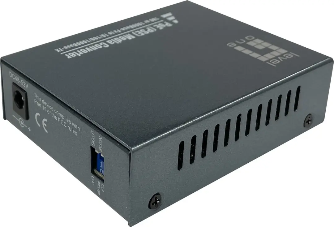 LevelOne GVT-2014 Netwerk Media Converter 1000 Mbit/s - Grijs