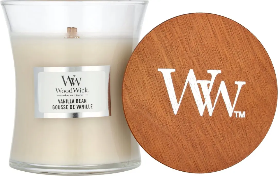 Woodwick Geurkaars Mini Vanilla Bean - 20 uur - afbeelding 3 van 6