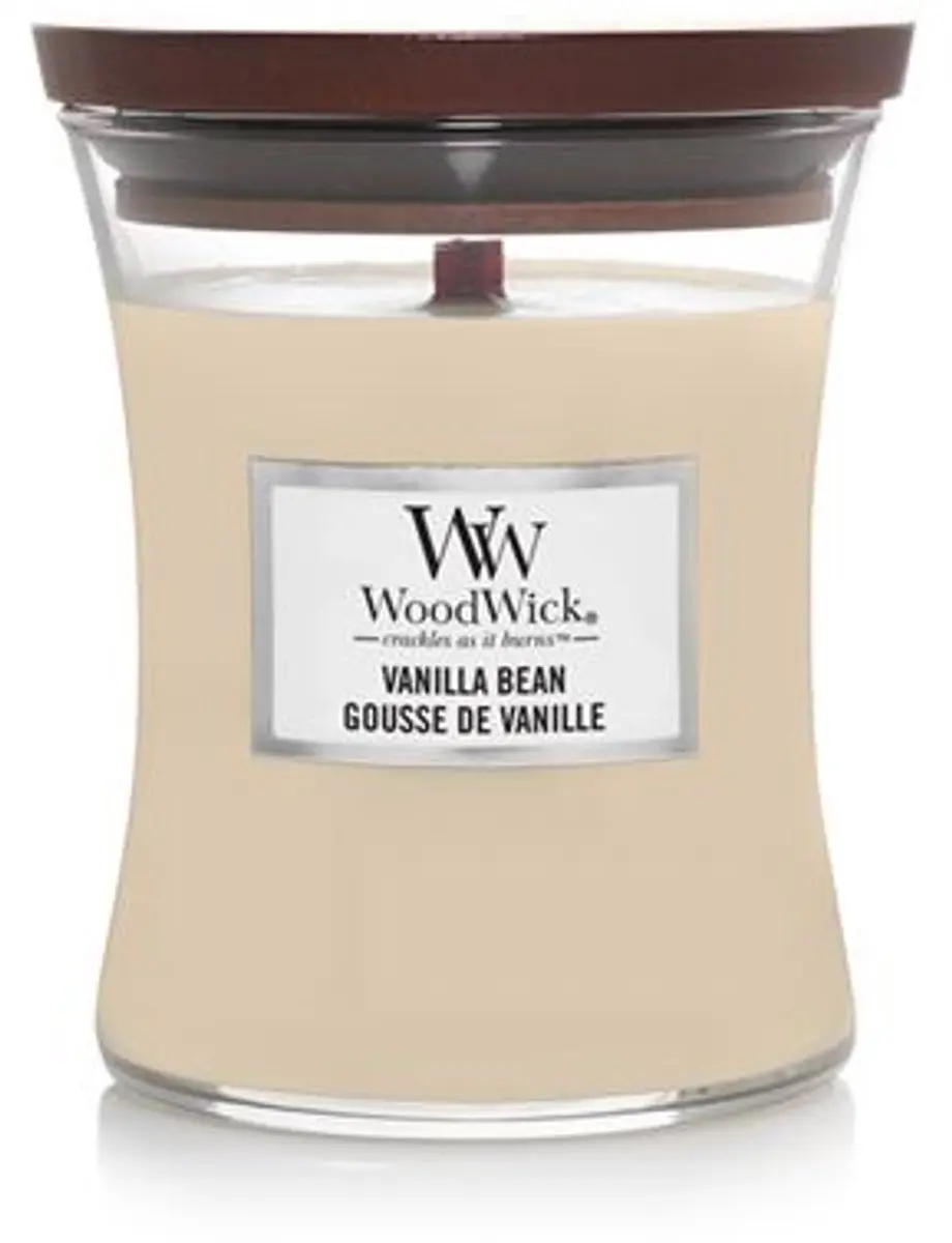 Woodwick Geurkaars Mini Vanilla Bean - 20 uur - afbeelding 2 van 6