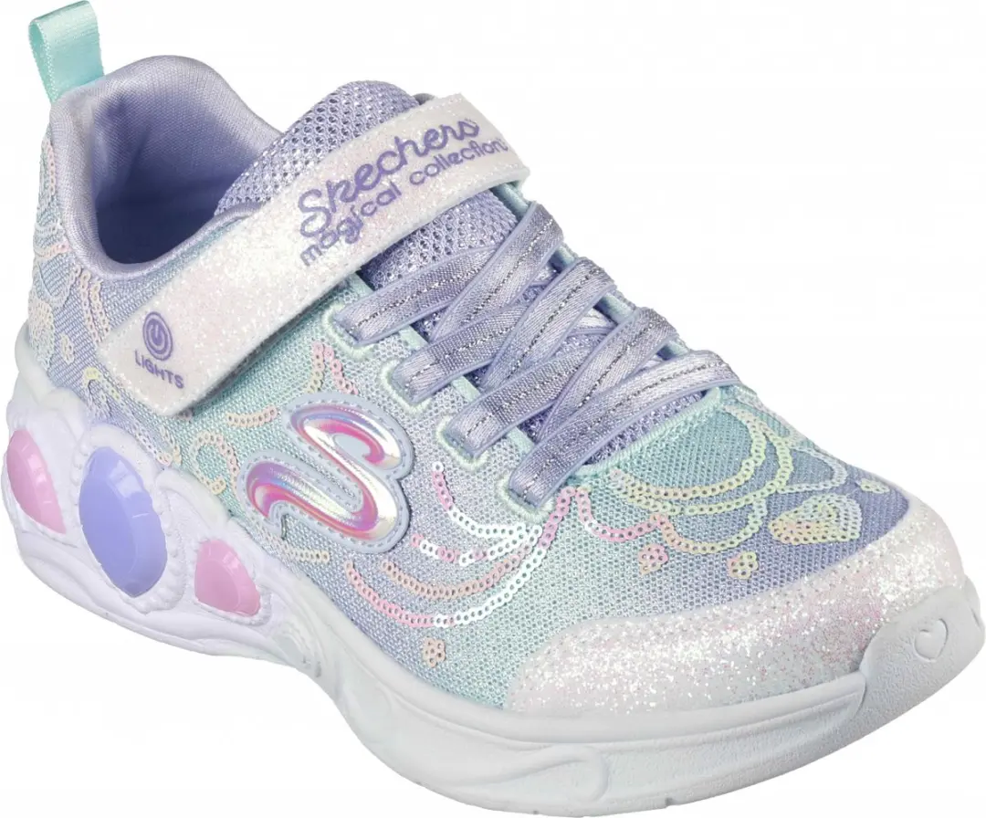Skechers S Lights Princess Wishes Meisjes Sneaker - Zilver - afbeelding 6 van 6
