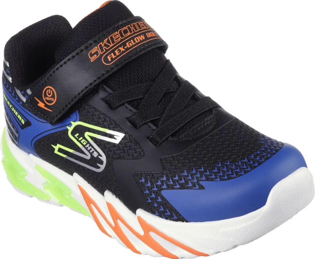 Skechers Flex-Glow Bolt Jongens Sneakers - 28 - afbeelding 4 van 6