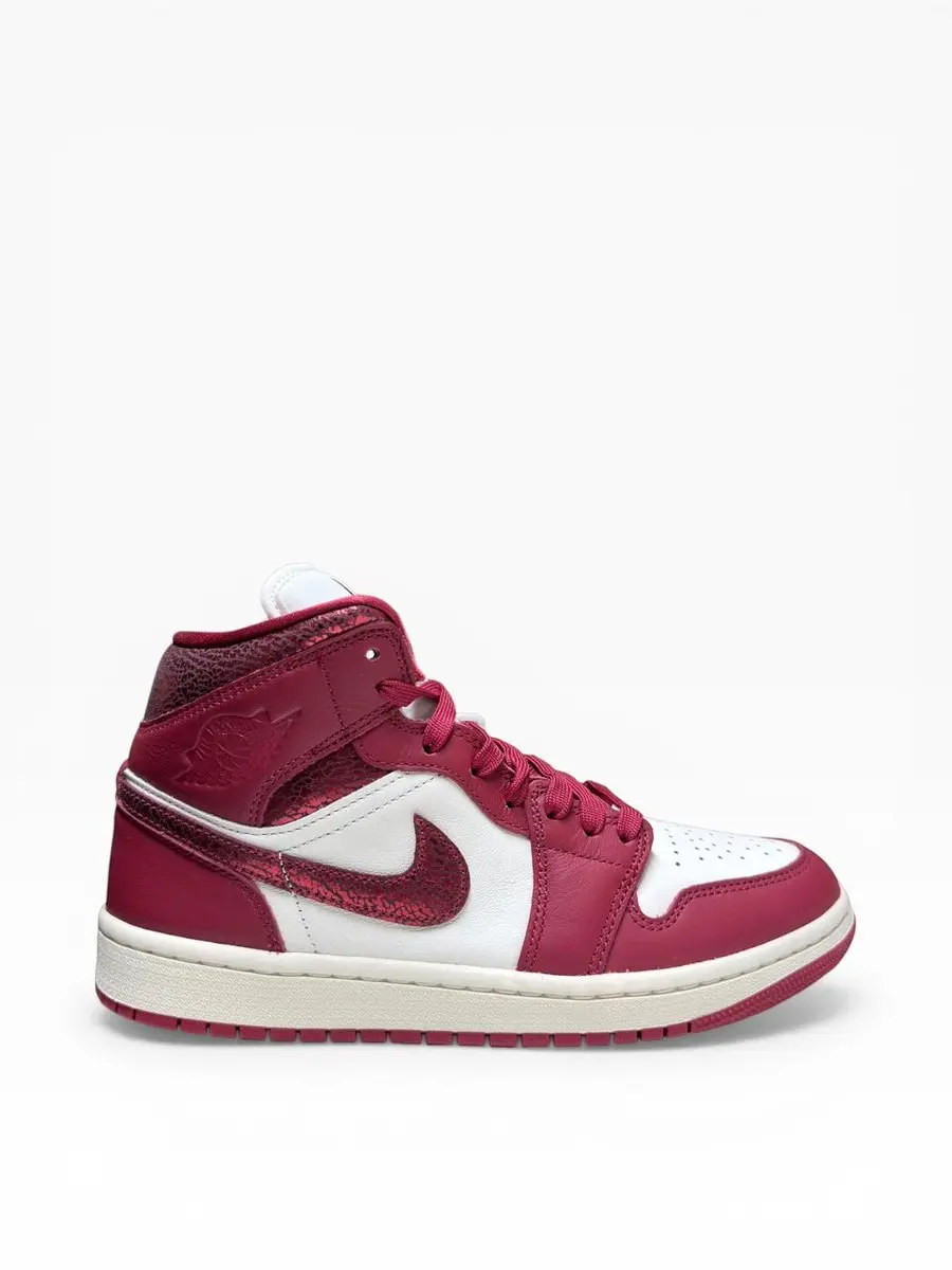 Jordan Air Jordan 1 Mid Se Sneakers - Maat 40 - Rood/Wit