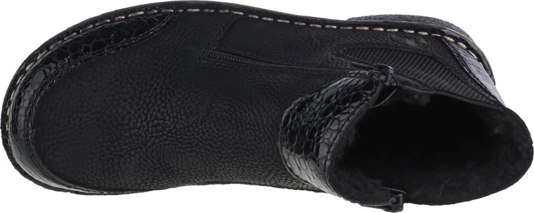 Rieker 73355 Booties - Vrouwen Laarzen 38 - Zwart