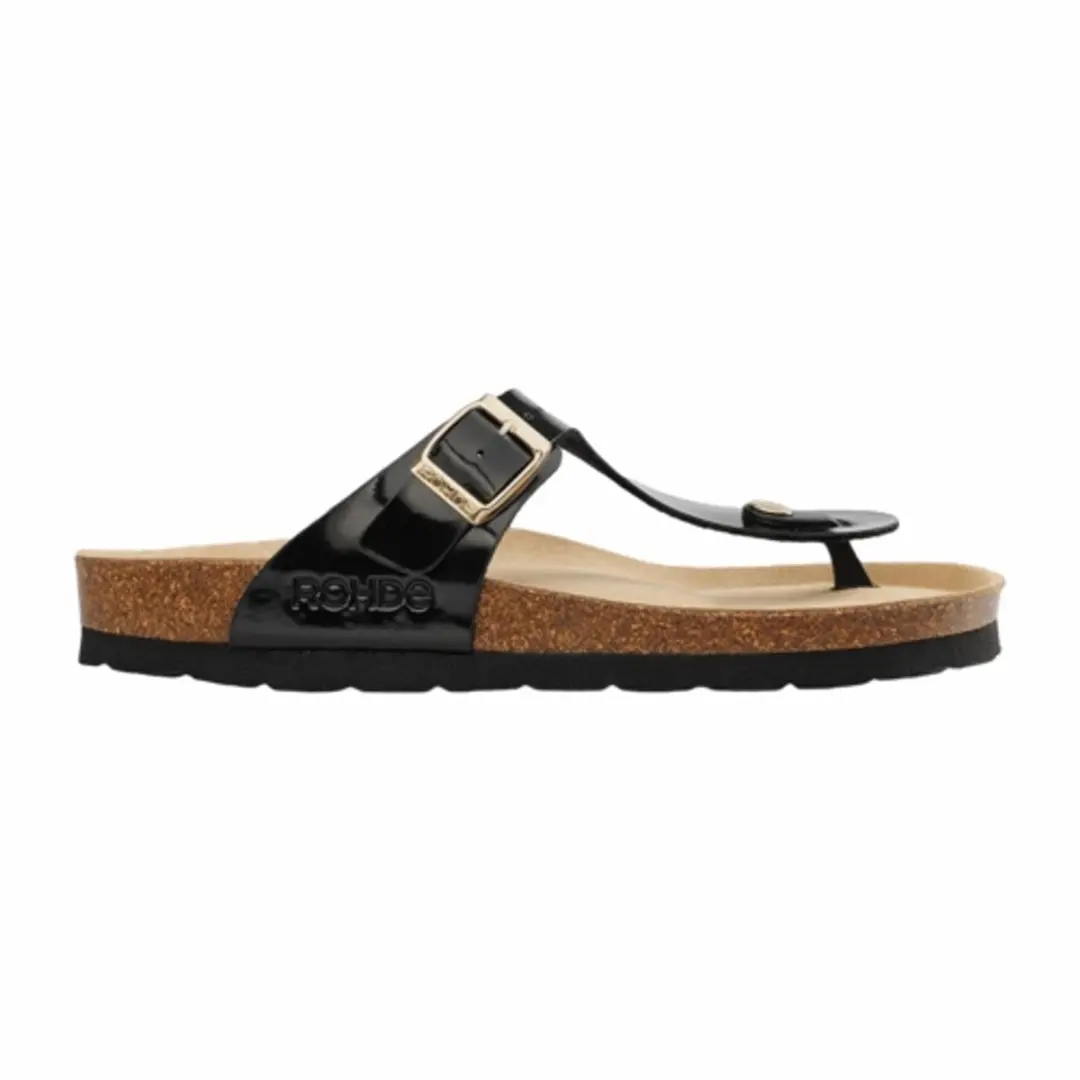 Slipper Rohde Women Alba 5600 Black Pate-Schoenmaat 36
