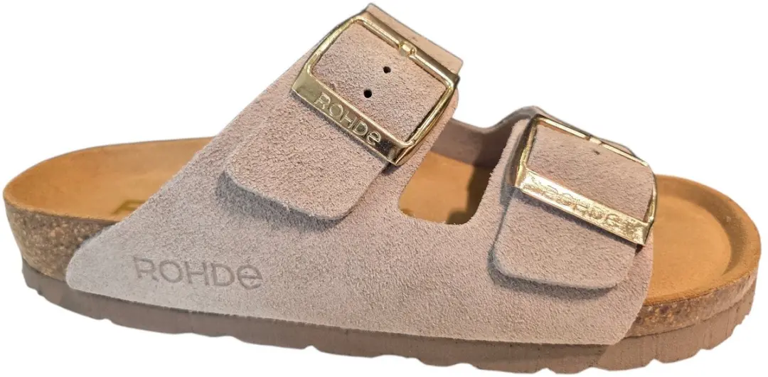 Rohde 5590 17 Slippers Licht Bruin Suede Dames - Licht Bruin - 37
