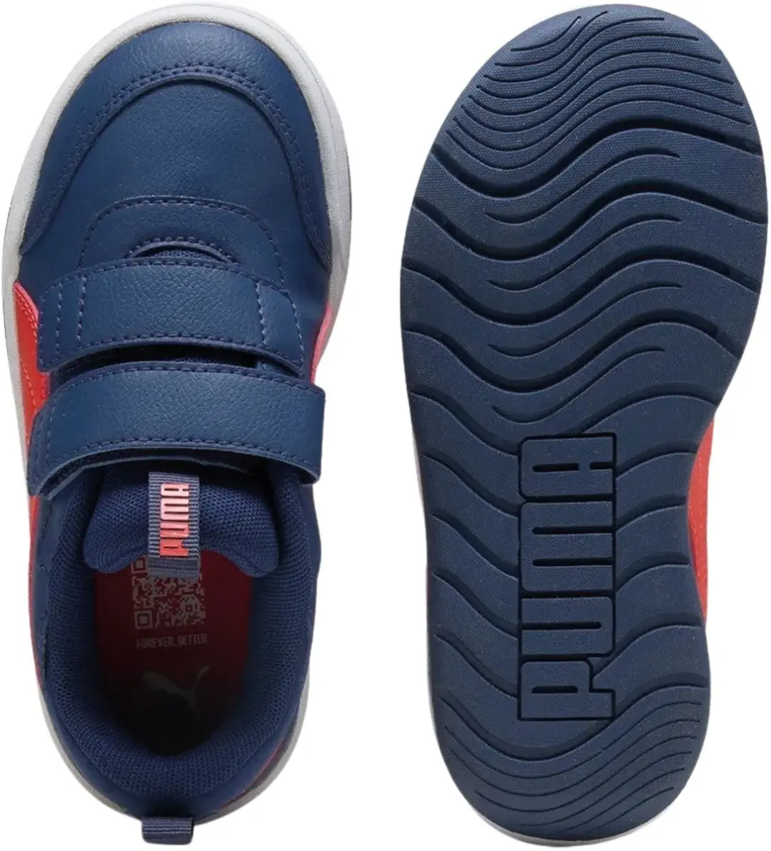 PUMA Multiflex 2 Sneakers 34 - Donkerblauw/Wit/Rood - afbeelding 6 van 6