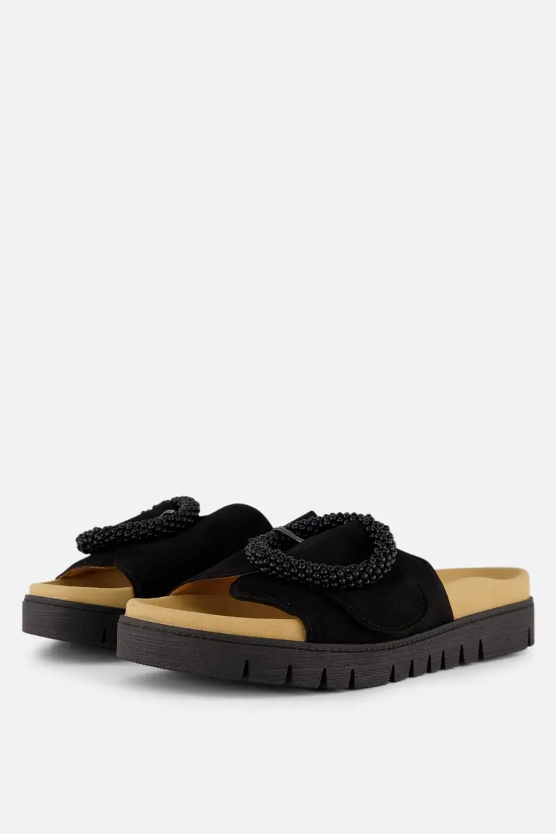 Gabor Sandalen zwart Suede