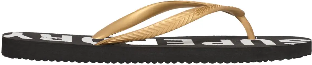 Superdry Dames Teenslippers Code Essential WF310155A - 36/37 - Black/Metallic Gold - afbeelding 5 van 6