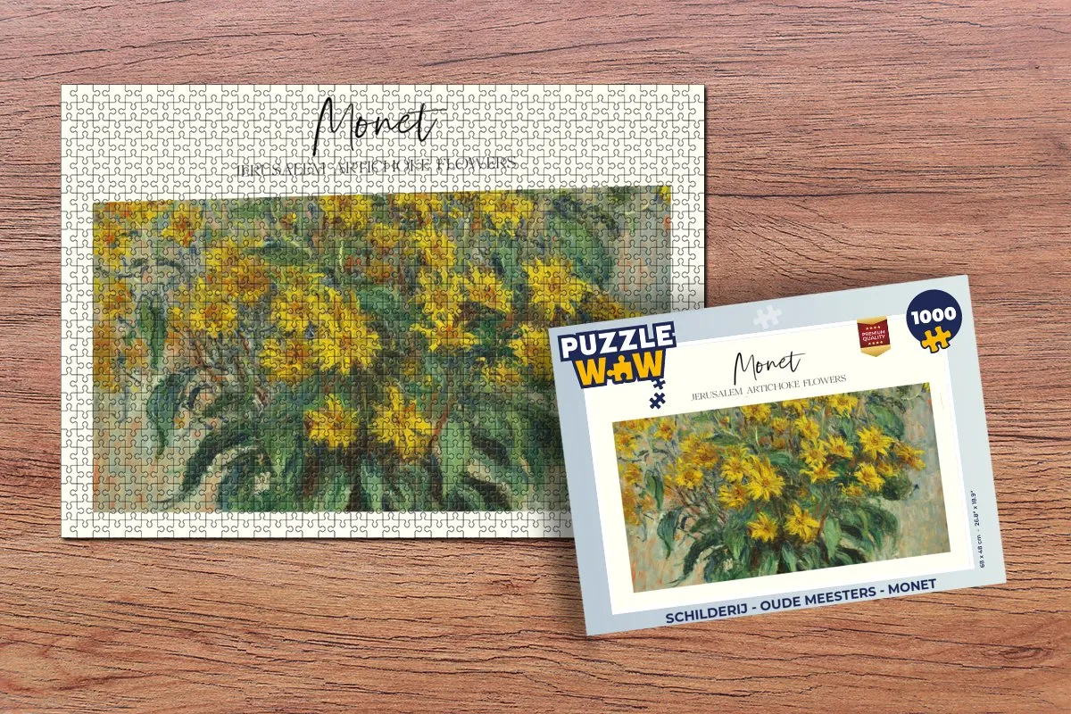 PuzzleWow Monet Oude Meesters Legpuzzel 1000 Stuks - Multicolor