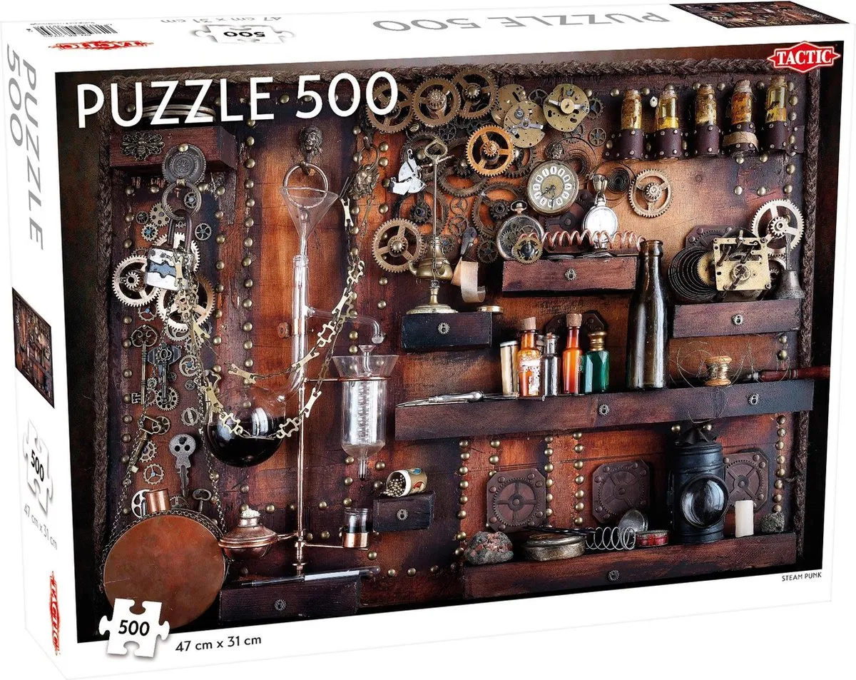 Tactic Steam Punk Puzzel 500 Stuks - Steam Punk Design