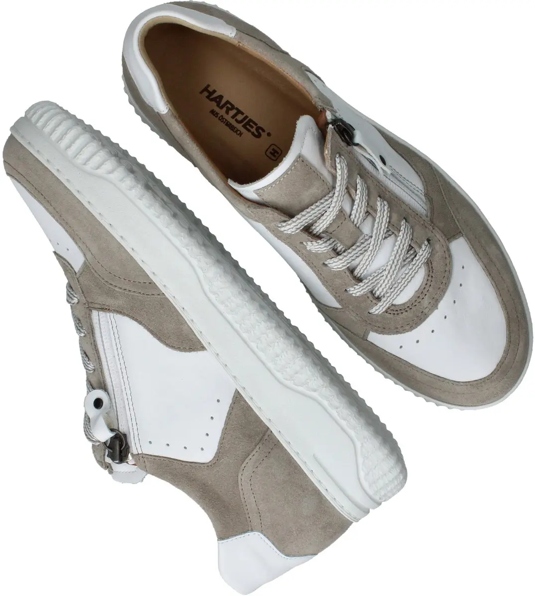 Hartjes Boogie Dames Veterschoenen - Taupe - Maat 41