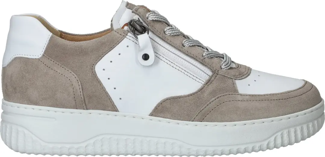 Dames Veterschoenen Hartjes Boogie Schlamm Weiss Taupe