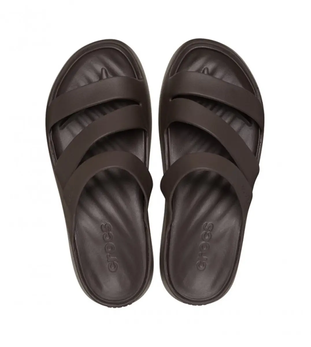 Crocs Monterey Strappy Wedge Espresso Maat 42/43 US 11