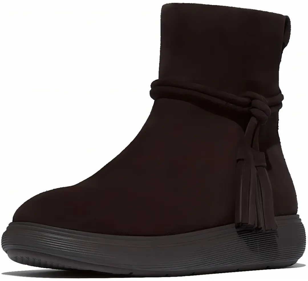 FitFlop FitFlop IQ-Comff Tassel Suede Short Boots BRUIN