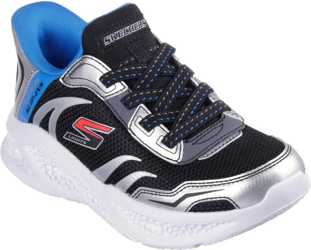 Skechers Meteor Light Brisk Jongens Sneakers - Zilver