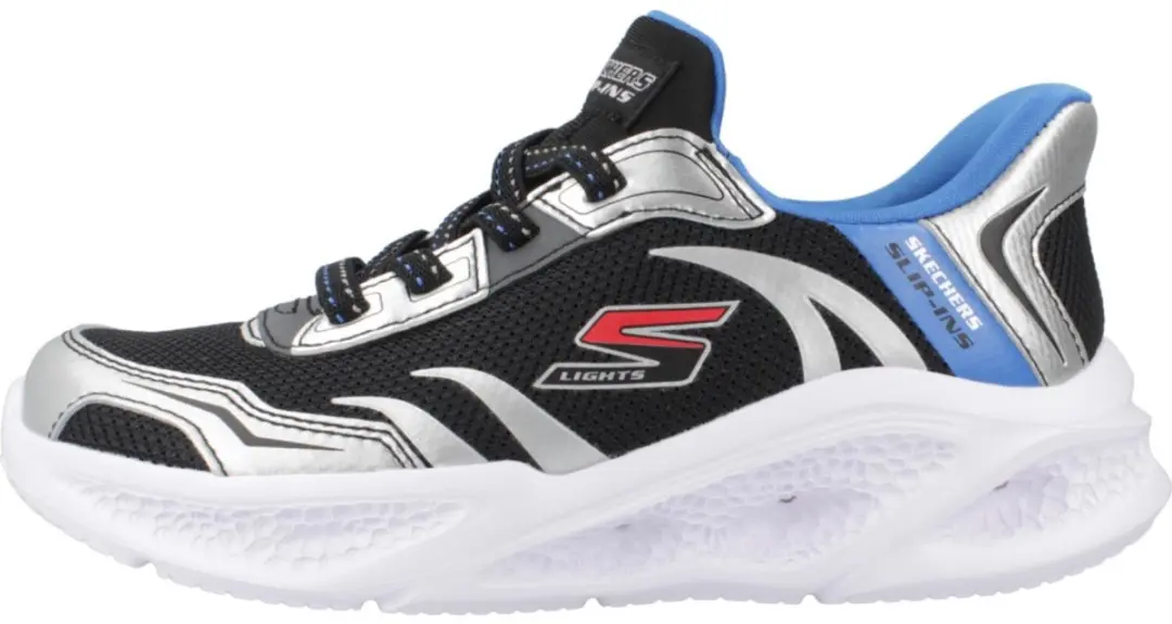 Skechers Meteor Light Brisk Jongens Sneakers - Zilver