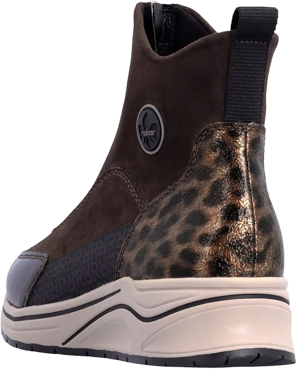Rieker N9554-25 Dames Enkellaarzen - 37 Metallic - afbeelding 3 van 6