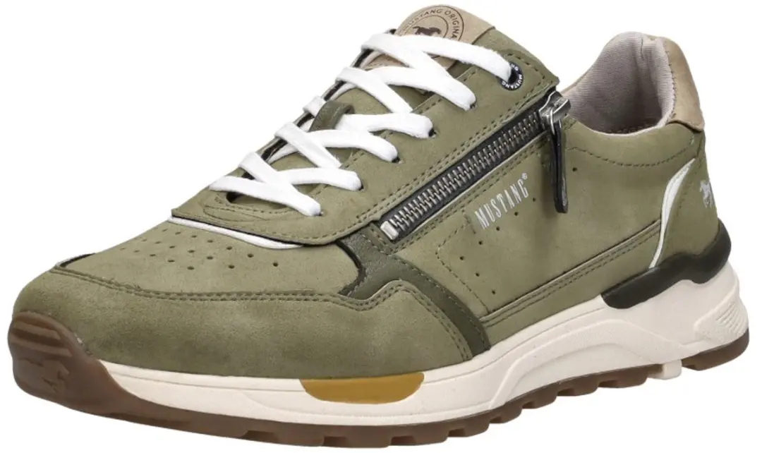 Mustang Heren Sneakers - Groen - Maat 40 - afbeelding 5 van 6
