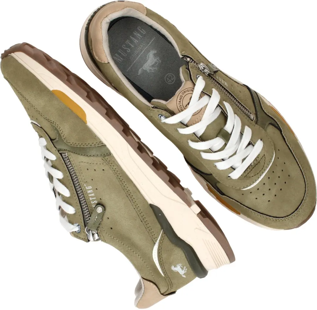Mustang Heren Sneakers - Groen - Maat 40 - afbeelding 6 van 6