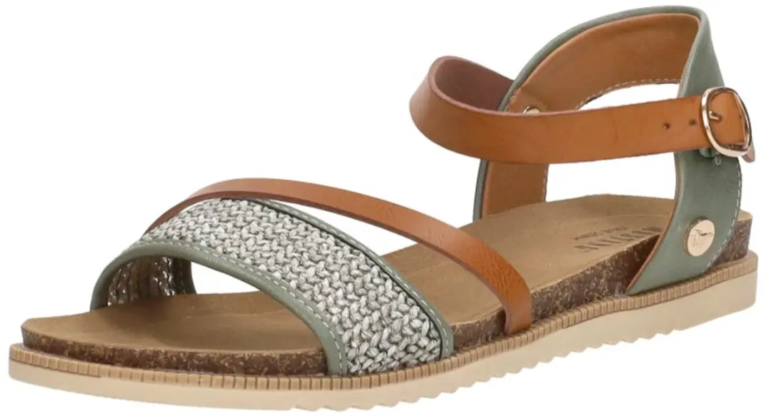 Mustang Sandalen Plat Sandalen Plat - Groen - Maat 41 - afbeelding 3 van 6