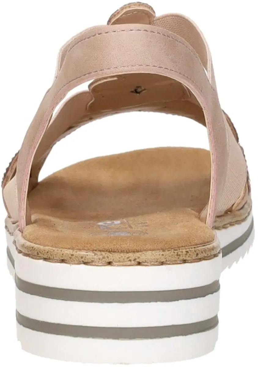 Rieker Sandalen Plat Sandalen Plat - roze - Maat 38 - afbeelding 5 van 6