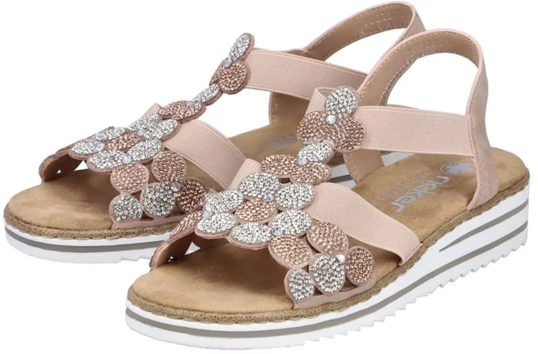 Rieker Sandalen Plat Sandalen Plat - roze - Maat 38 - afbeelding 6 van 6