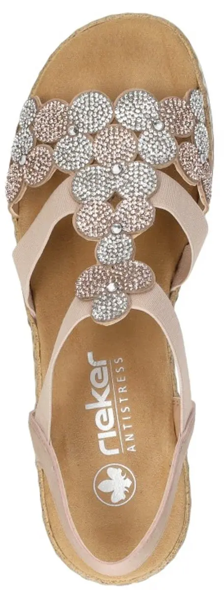 Rieker Sandalen Plat Sandalen Plat - roze - Maat 38 - afbeelding 4 van 6