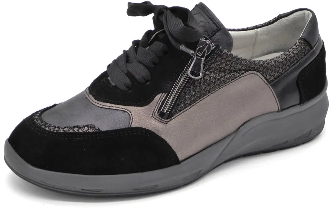 Waldläufer Leren Dames Sneakers Wijdte M