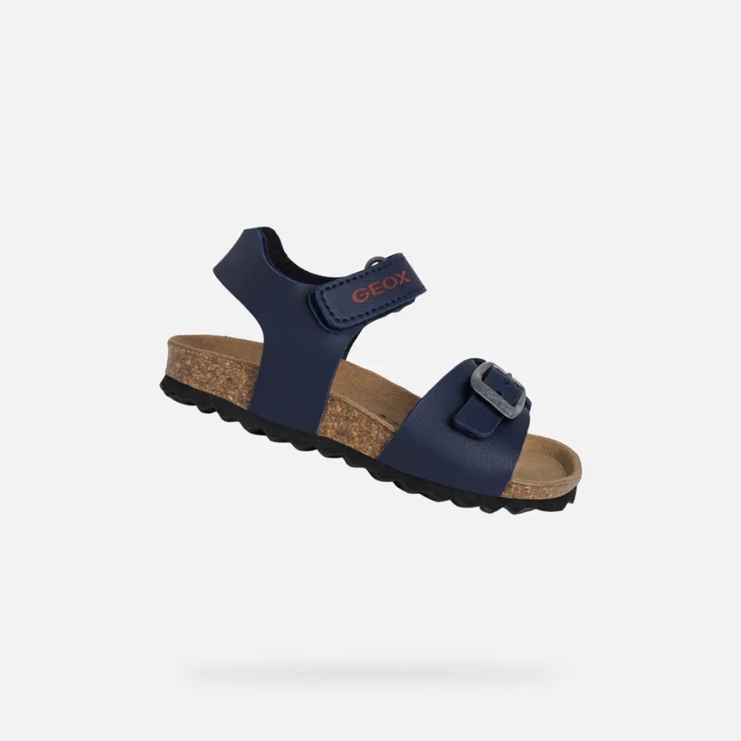 GEOX SANDAL CHALKI PEUTER Sandalen
