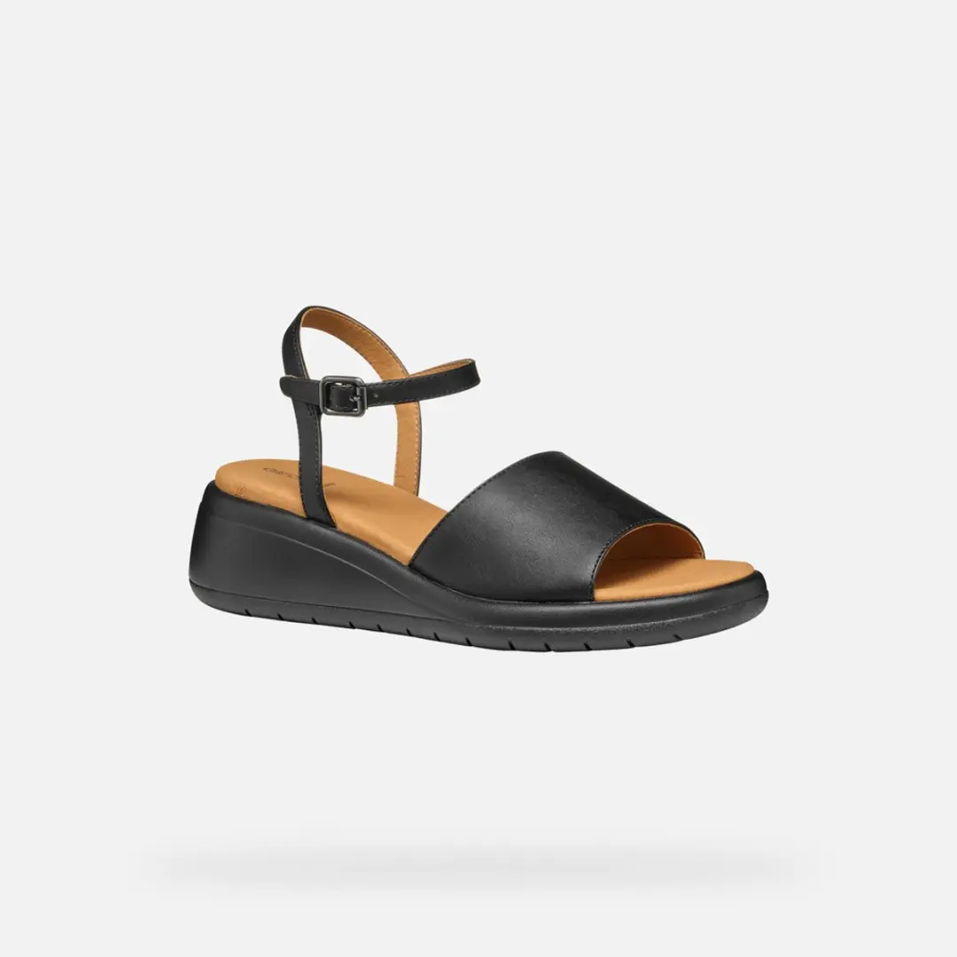 Geox Meliconia Dames Sandalen - 36 - Zwart