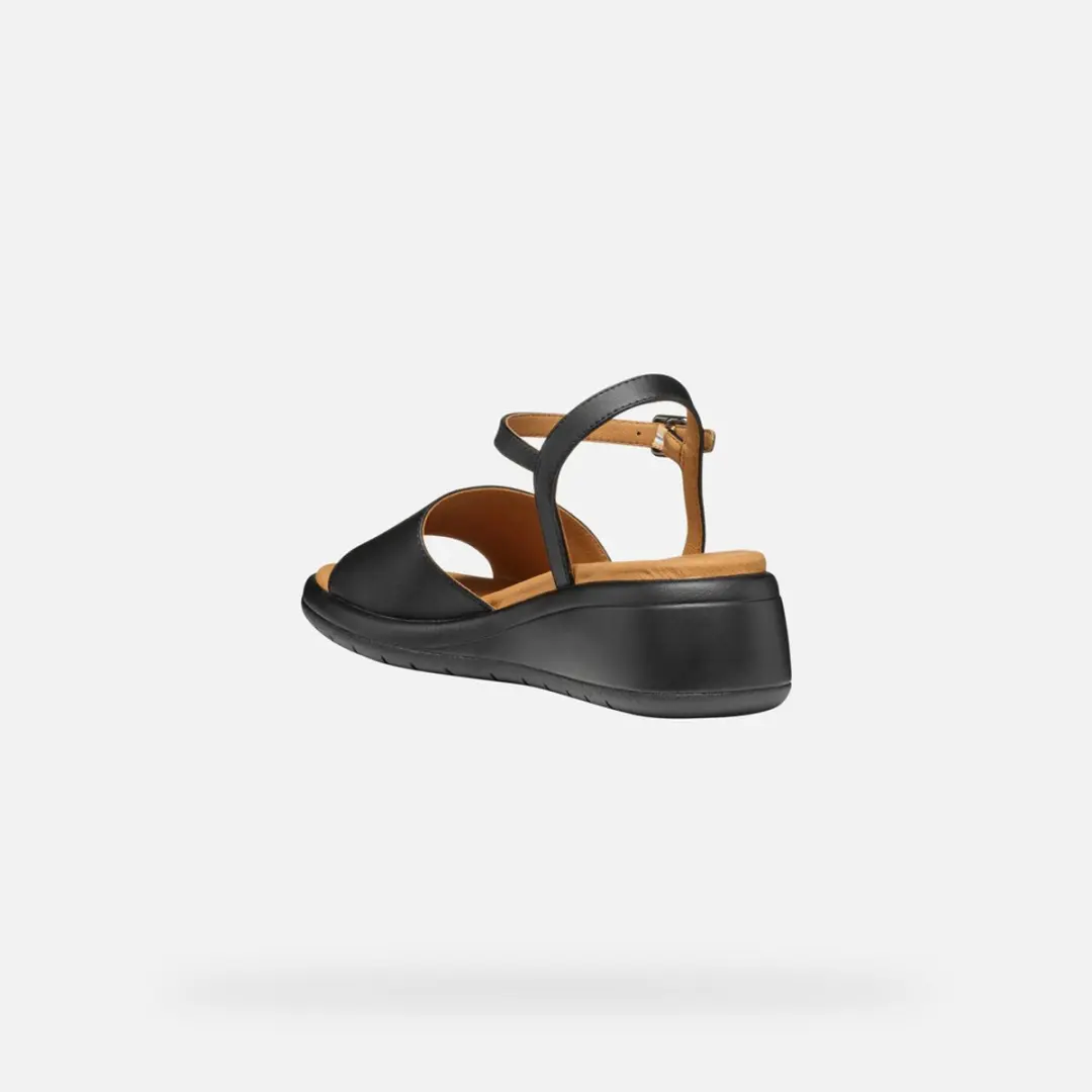 Geox Meliconia Dames Sandalen - 36 - Zwart