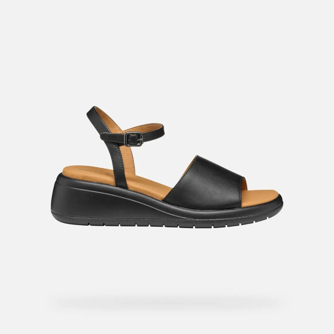 Geox Meliconia Dames Sandalen - 36 - Zwart