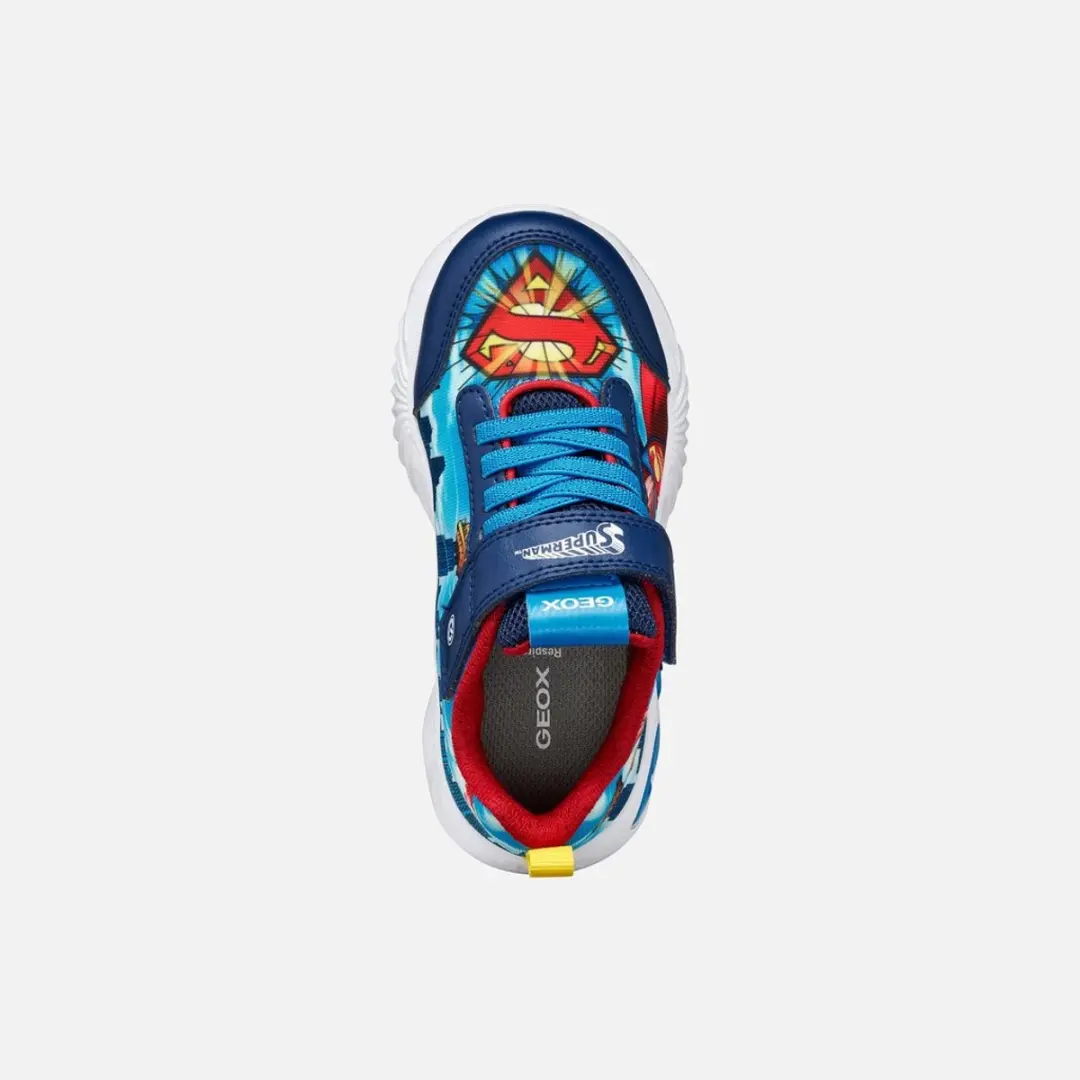 Geox Assister Jongens Schoenen - Maat 32 - Marineblauw/Lichtblauw