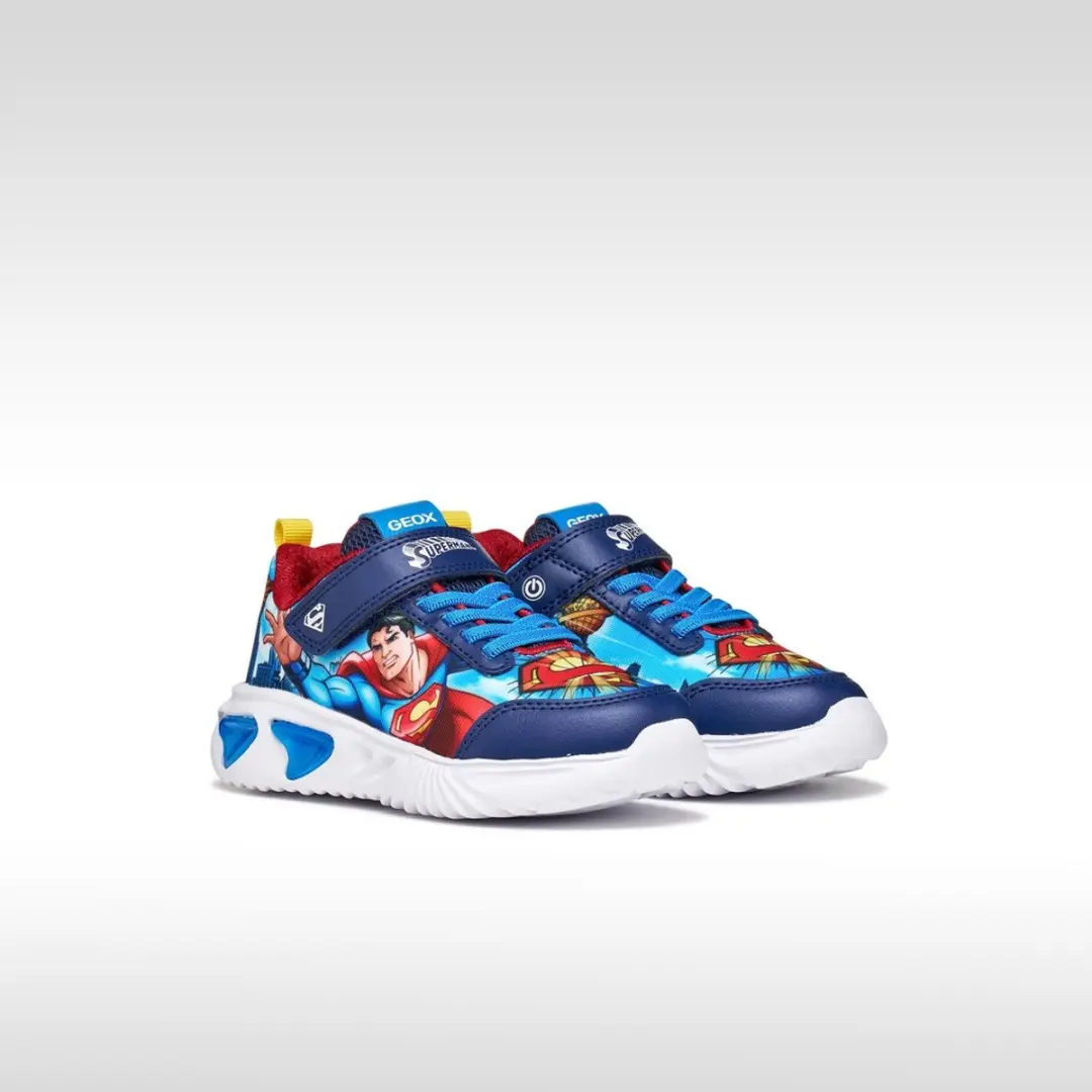 Geox Assister Jongens Schoenen - Maat 32 - Marineblauw/Lichtblauw