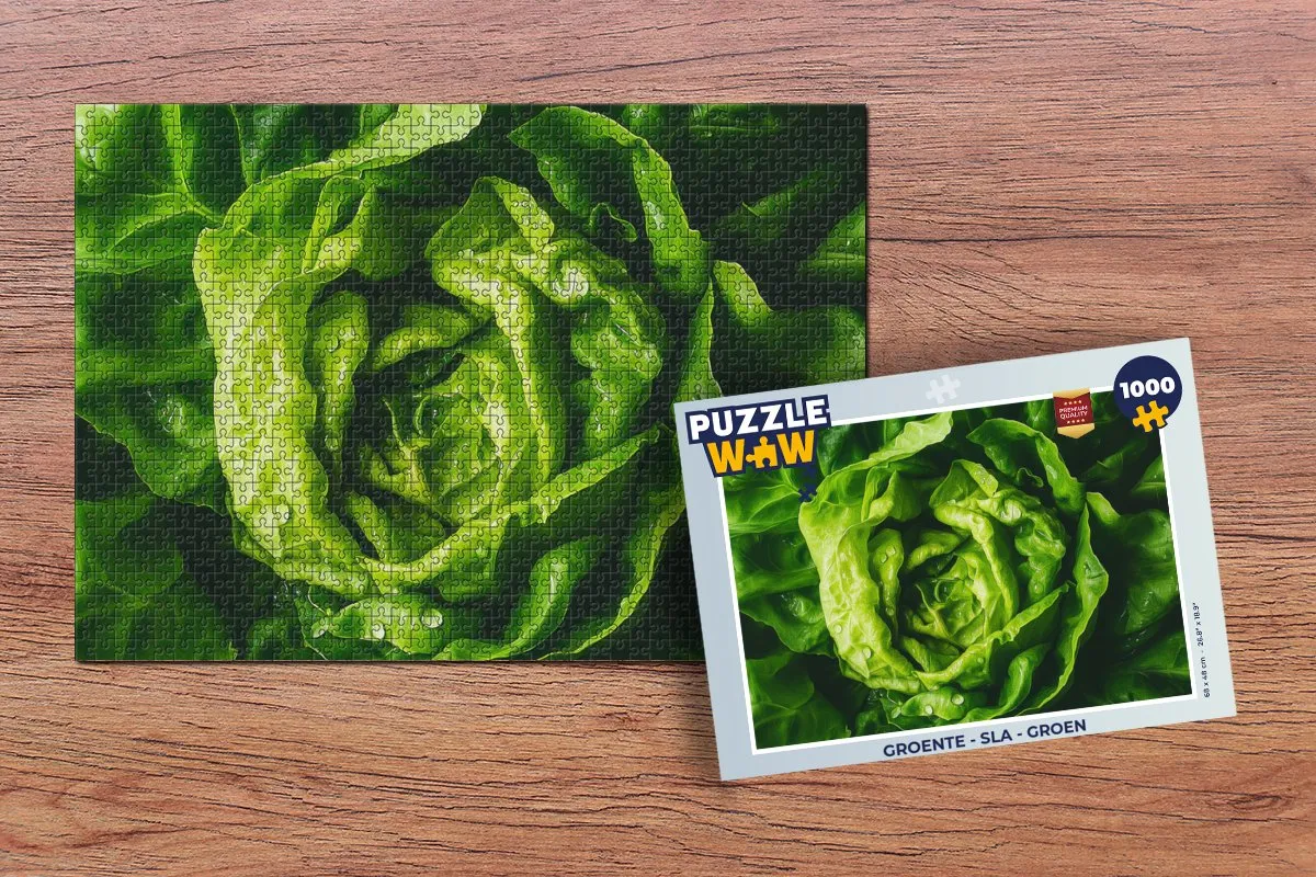 PuzzleWow Groente Sla Legpuzzel 1000 Stuks - Groen