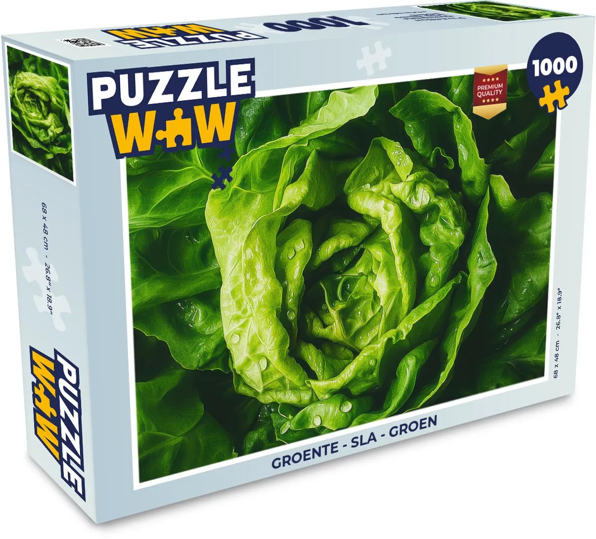 PuzzleWow Groente Sla Legpuzzel 1000 Stuks - Groen