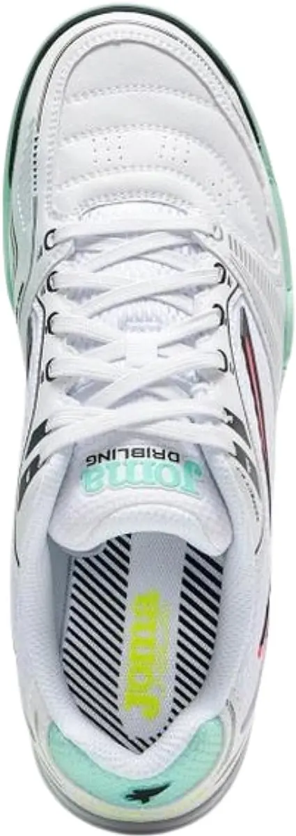 Joma Dribling Indoor Voetbalschoenen - Wit/Turquoise 41 - afbeelding 6 van 6