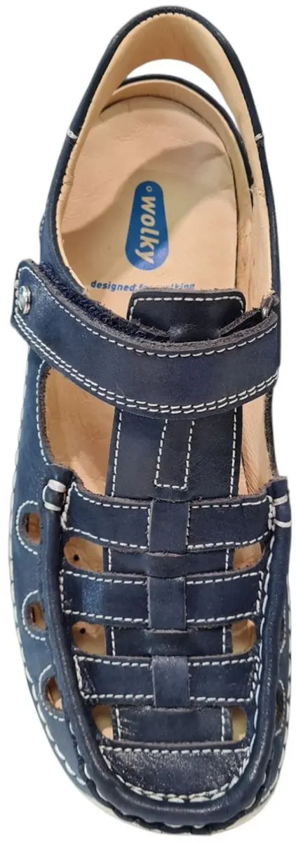 Wolky Dames Comfortschoenen Rolling Sun 07204 - Blauw - afbeelding 2 van 6