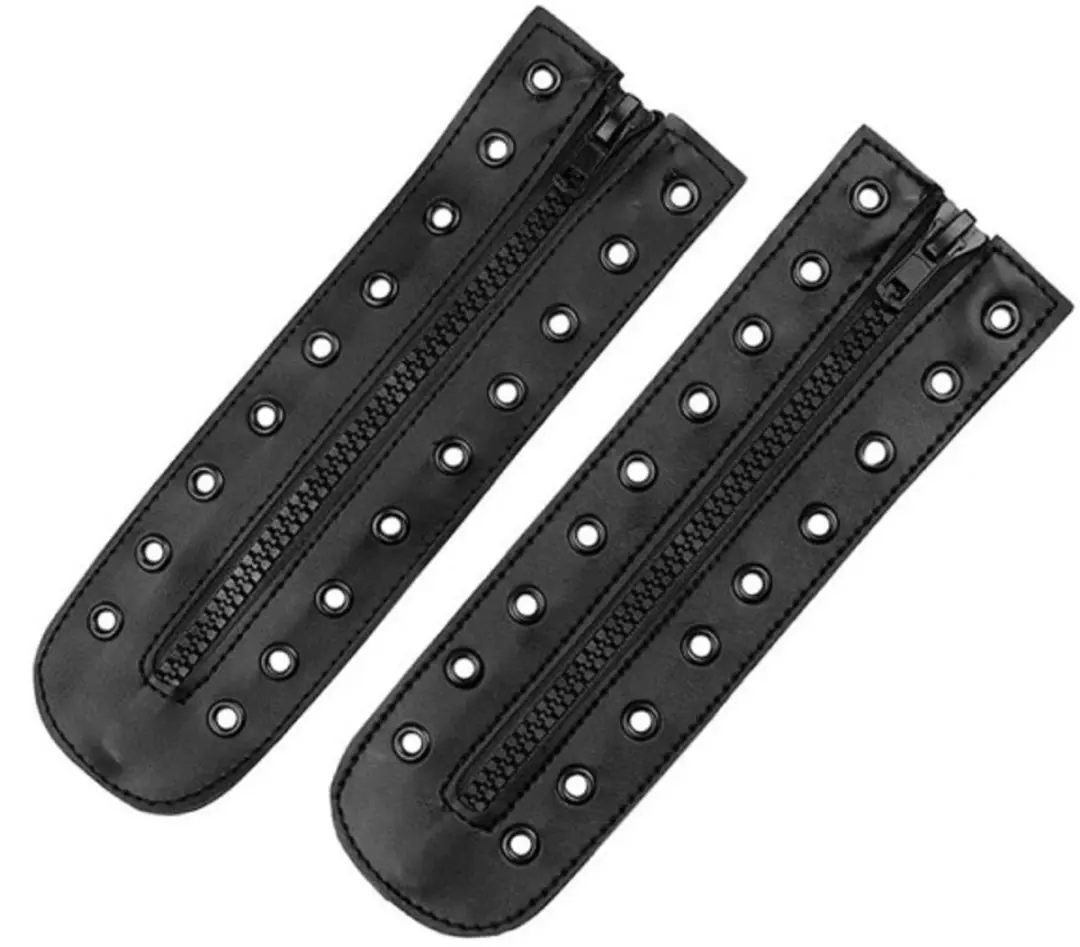 Speed zippers kunstleder zwart