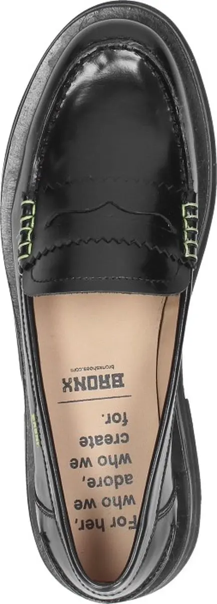 Bronx New-frizo 66436 Loafers - Dames - Zwart - afbeelding 2 van 6
