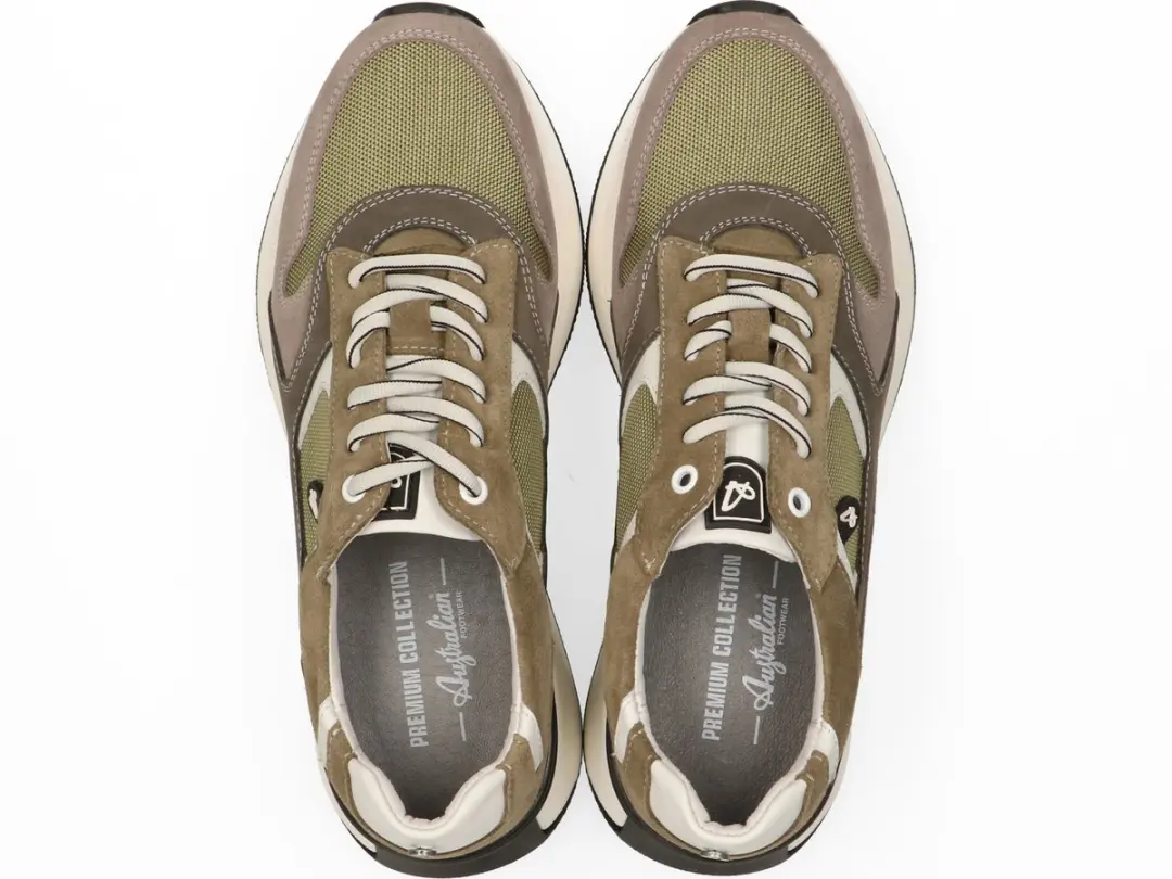 Australian Heren Sneakers Kyoto Green Leather - Maat 41 - afbeelding 5 van 6
