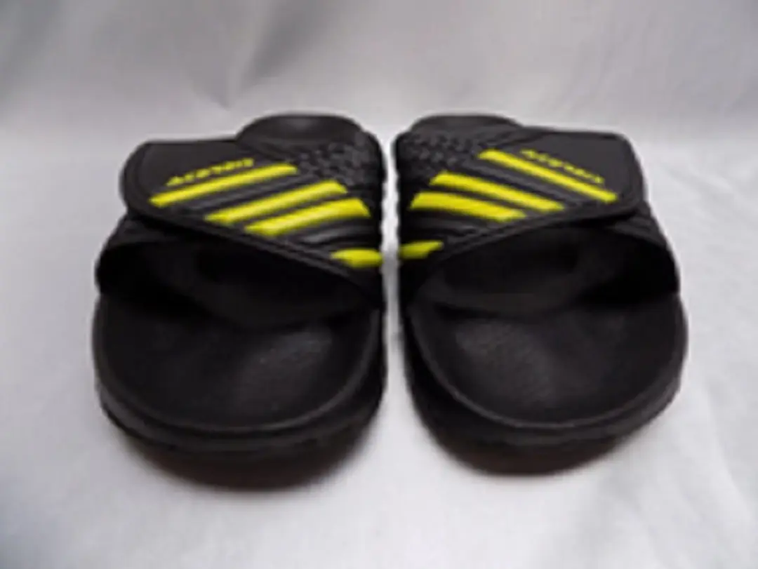Badslippers / saunaslippers maat 41 Acerbis met klittenband bovensluiting zwart/