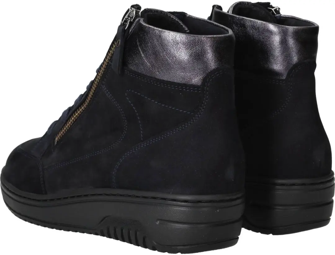 Hartjes - 172.1707/21 - Hoge sneakersVeterlaarzenDames veterschoenenDames sneakersHalf-hoge schoenen - Kleur: Blauw - Maat: 38 - afbeelding 6 van 6