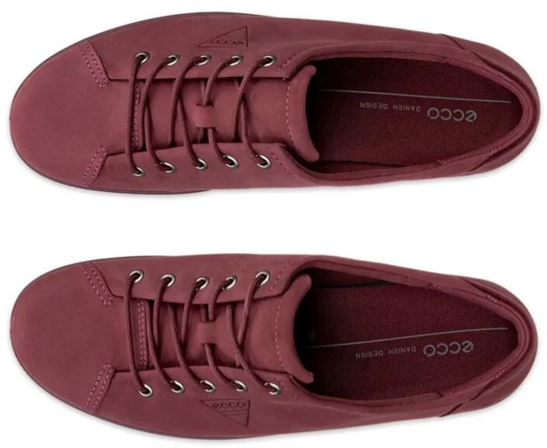 ECCO Soft 2.0 Dames Sneaker - Rood - Maat 40 - afbeelding 4 van 6