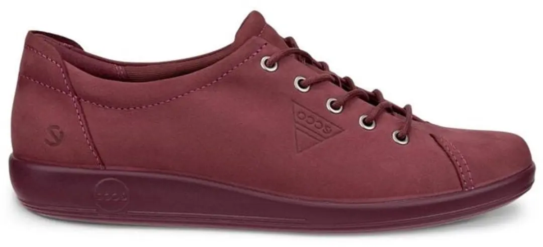 ECCO Soft 2.0 Dames Sneaker - Rood - Maat 40 - afbeelding 3 van 6