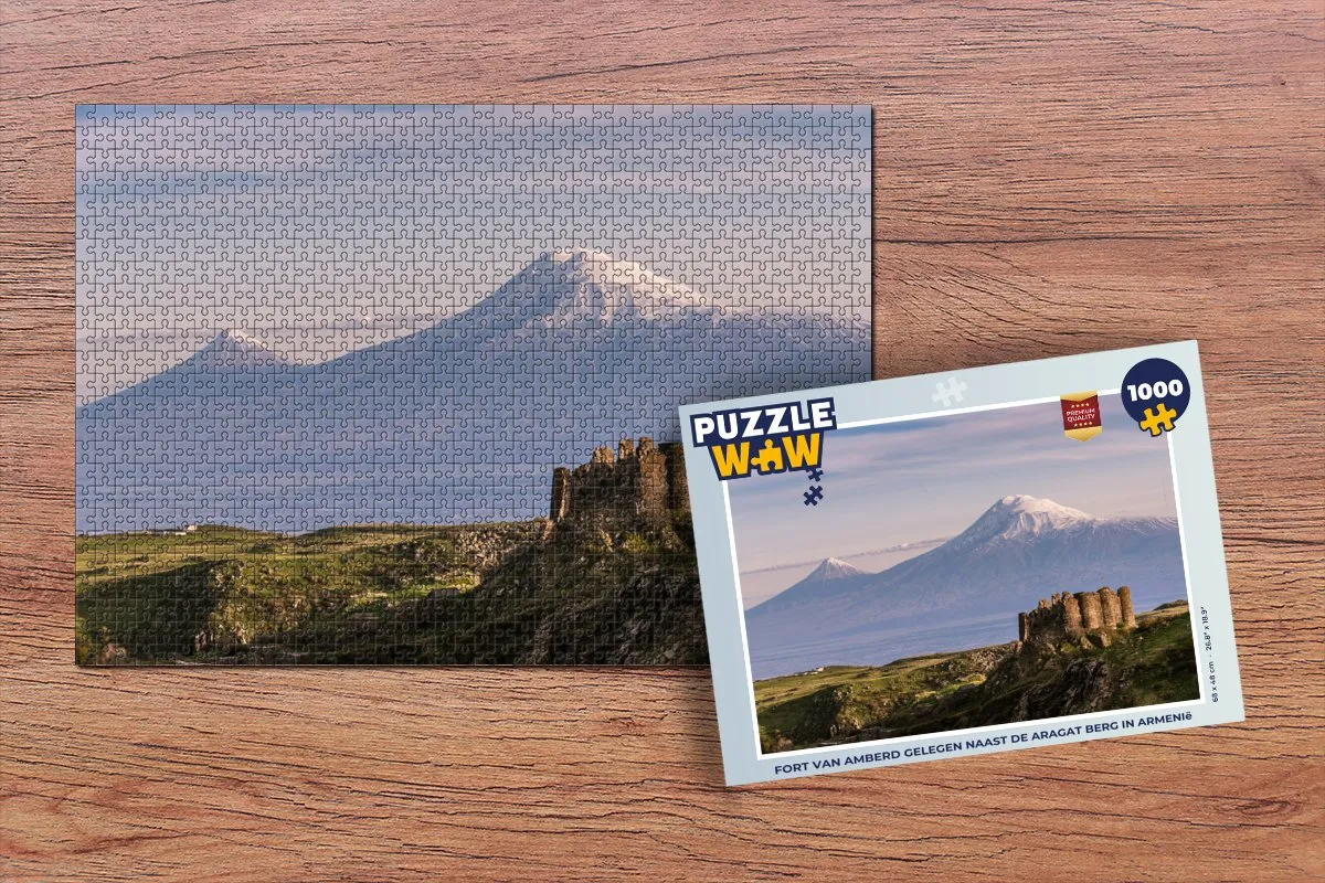 PuzzleWow Legpuzzel Fort van Amberd 1000 Stuks - Multicolor