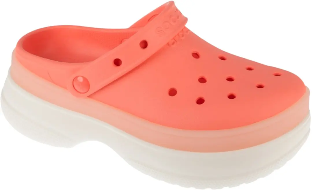 Crocs Classic Frosted Stacked Clog, Vrouwen, Roze, Slippers, maat: 36/37